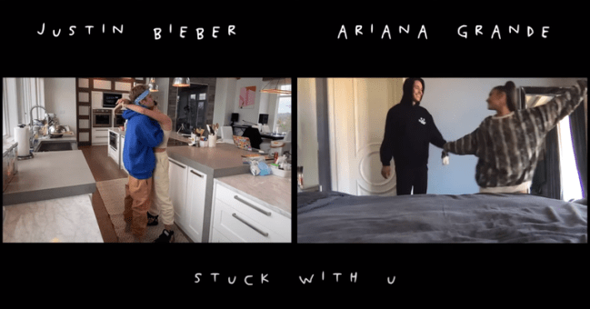 stuck-with-you-ariana-grande-dalton-gomez Trecho do clipe de