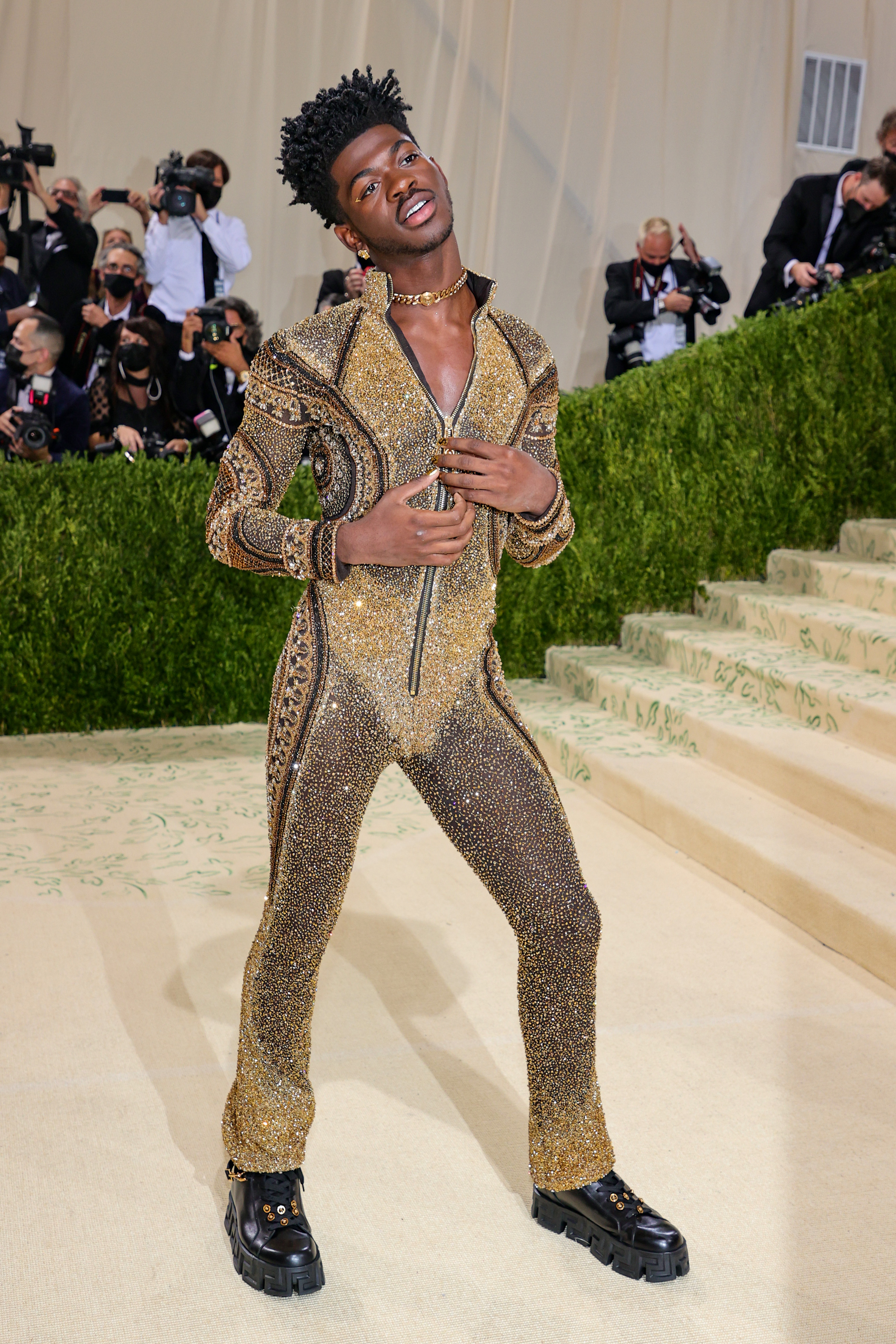 The 2021 Met Gala Celebrating In America: A Lexicon Of Fashion – Arrivals Lil Nas X no MET Gala 2021