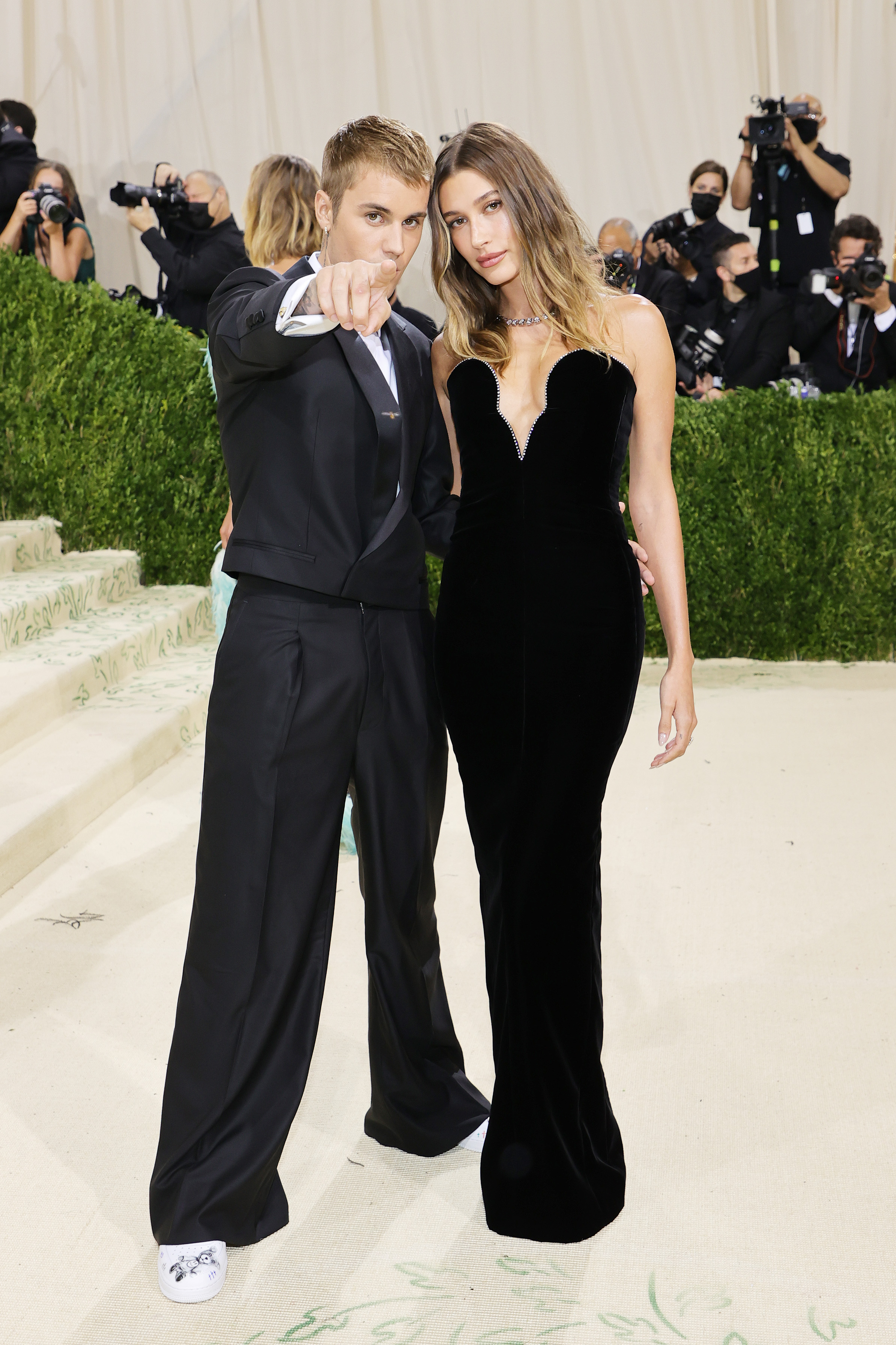 Justin e Hailey Bieber no MET Gala 2021