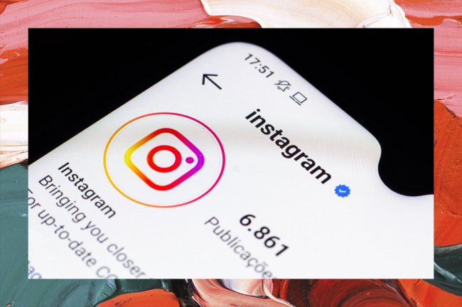 Imagem da tela de um celular. Está aberta a página oficial do Instagram dentro da plataforma Instagram.