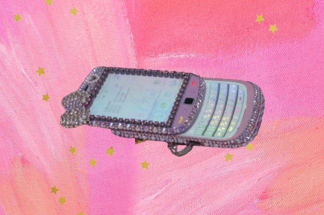 celular com strass Colagem com celular com strass