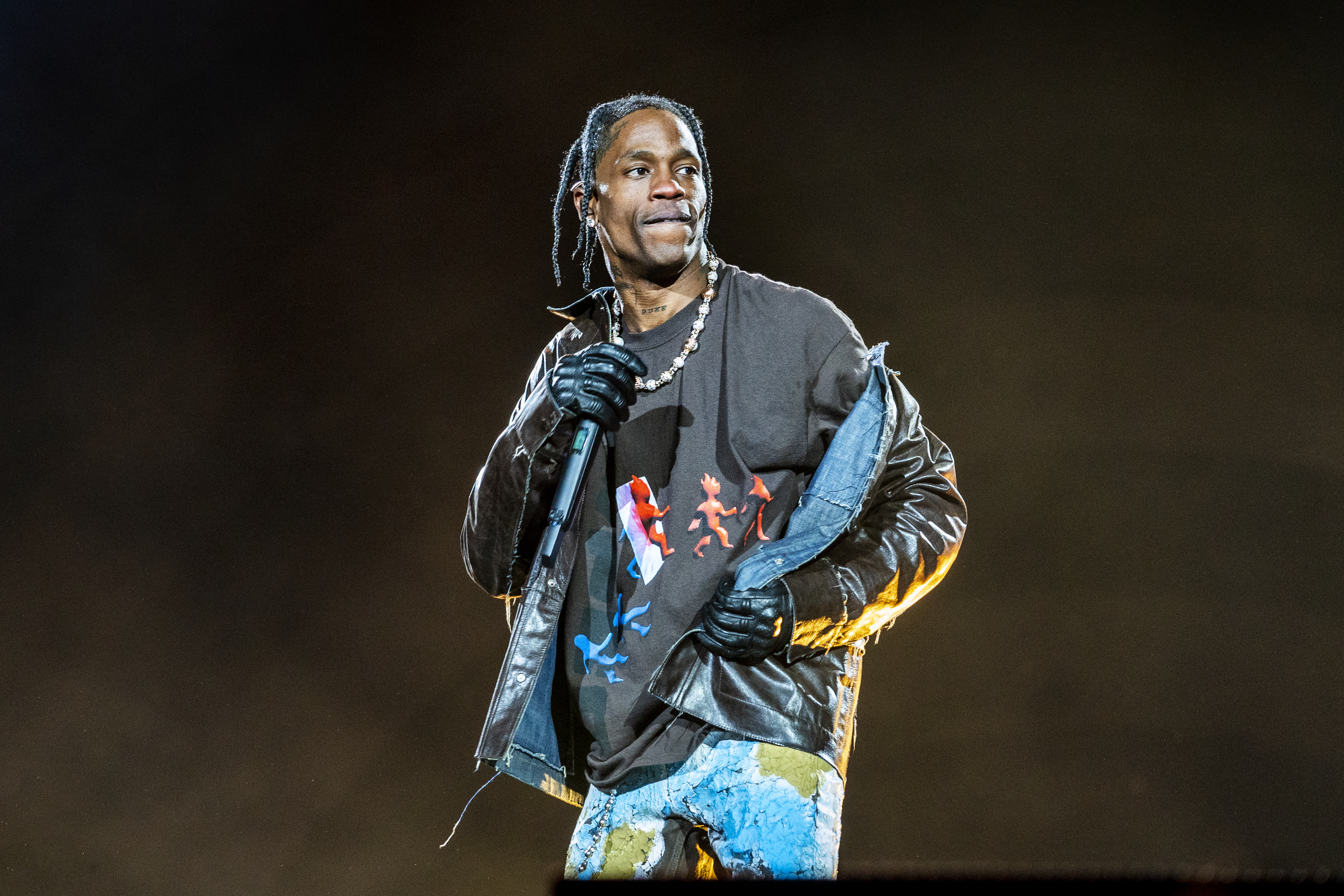 Travis Scott no Astroworld Festival em Houston, Texas