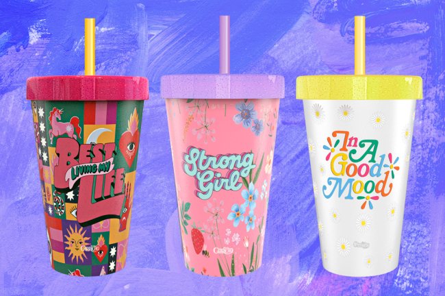 Bob’s e CAPRICHO lançam copos personalizados! Veja os modelos Fotos dos novos copos da CH com o Bob's. Eles são coloridos, de acrílico e possuem frases empoderadas, como