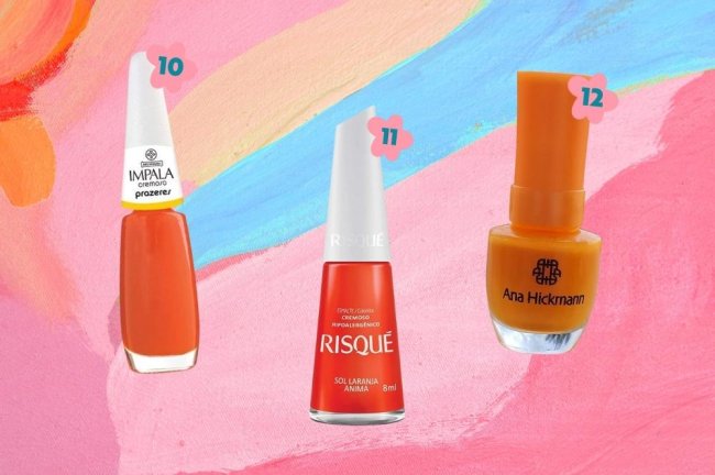 esmaltes-laranjas-inverno-2022 Recomendação de três esmaltes laranjas para o inverno 2022.