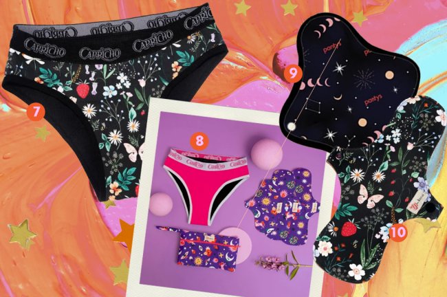 Produtos de higiene íntima para conhecer e comprar Produtos de higiene íntima como absorventes reunitilizáveis e calcinhas menstruais