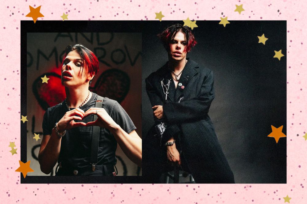 Novo-album-yungblud Capa do terceiro álbum do cantor Yungblud, onde ele posa olhando para baixo e usando blazer preto.