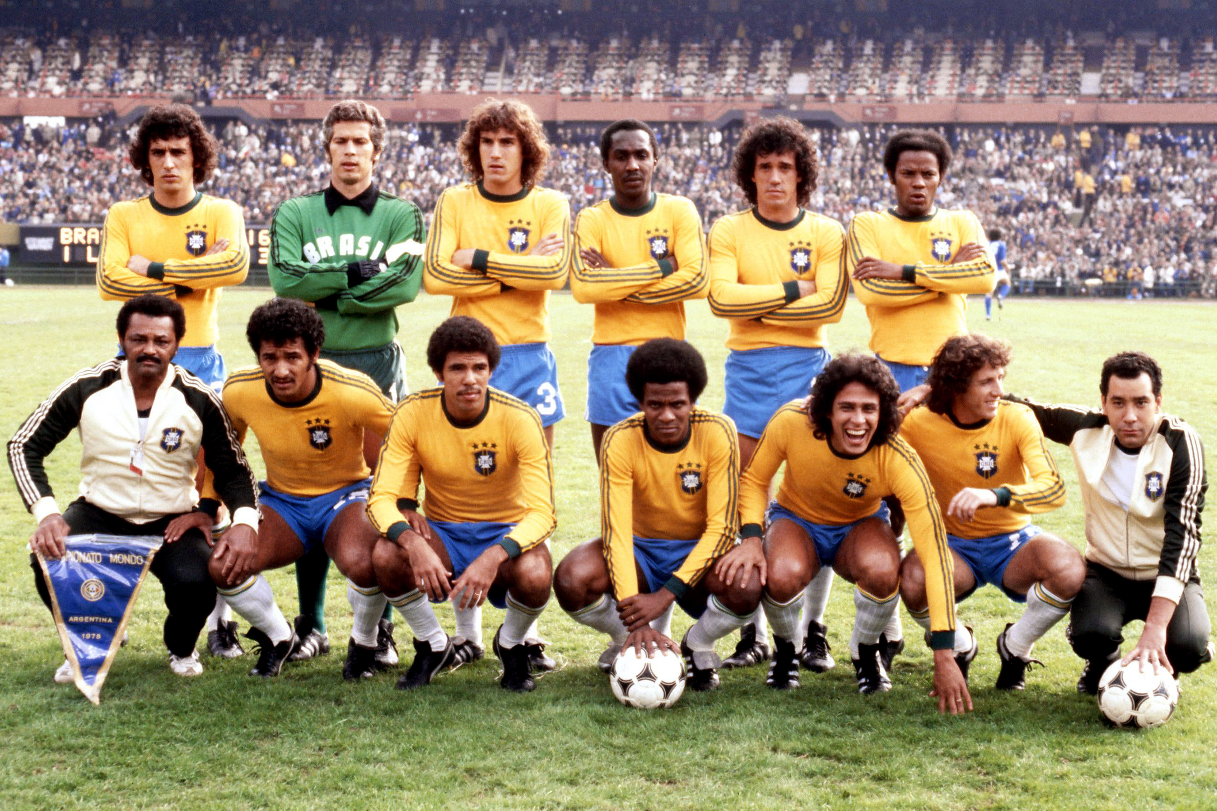 Soccer – World Cup Argentina 78 – Third Place Play Off – Brazil v Italy Seleção brasileira de futebol na Copa do Mundo de 1978, na Argentina