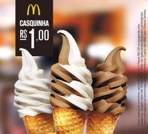 Casquinha do McDonald’s a um real Casquinha do McDonald's a um real