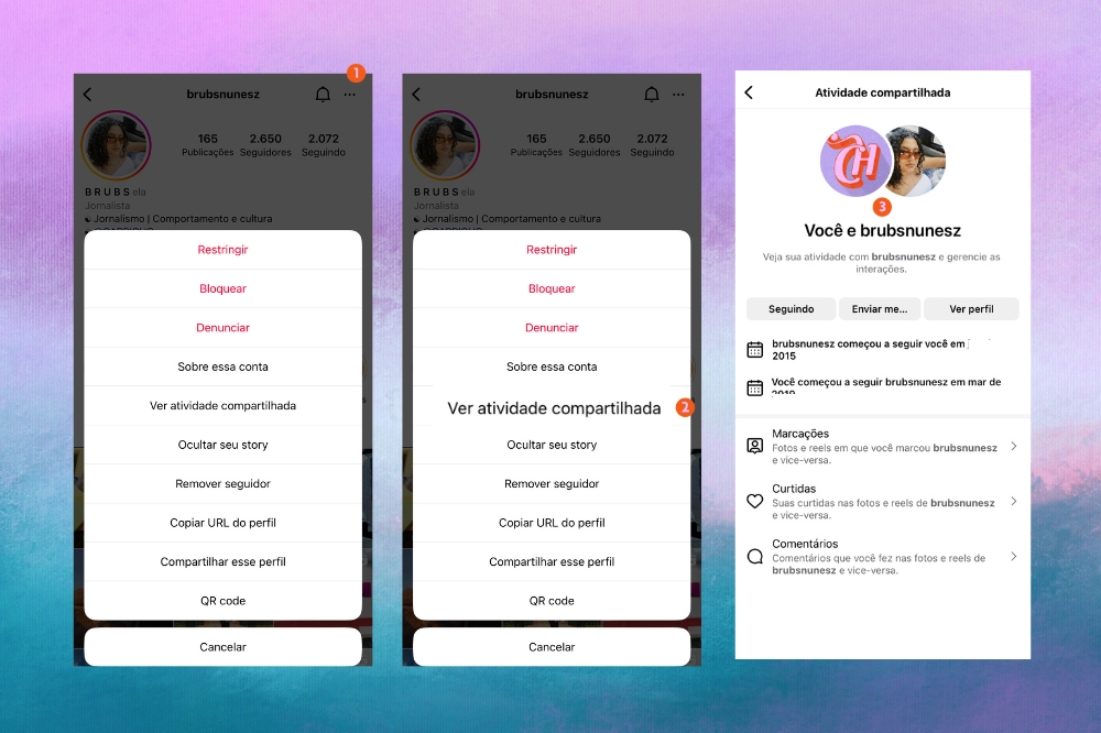 instagram lança novidade entre usuários print de tela de um celular na rede social instagram, mostrando passo a passo da atualização