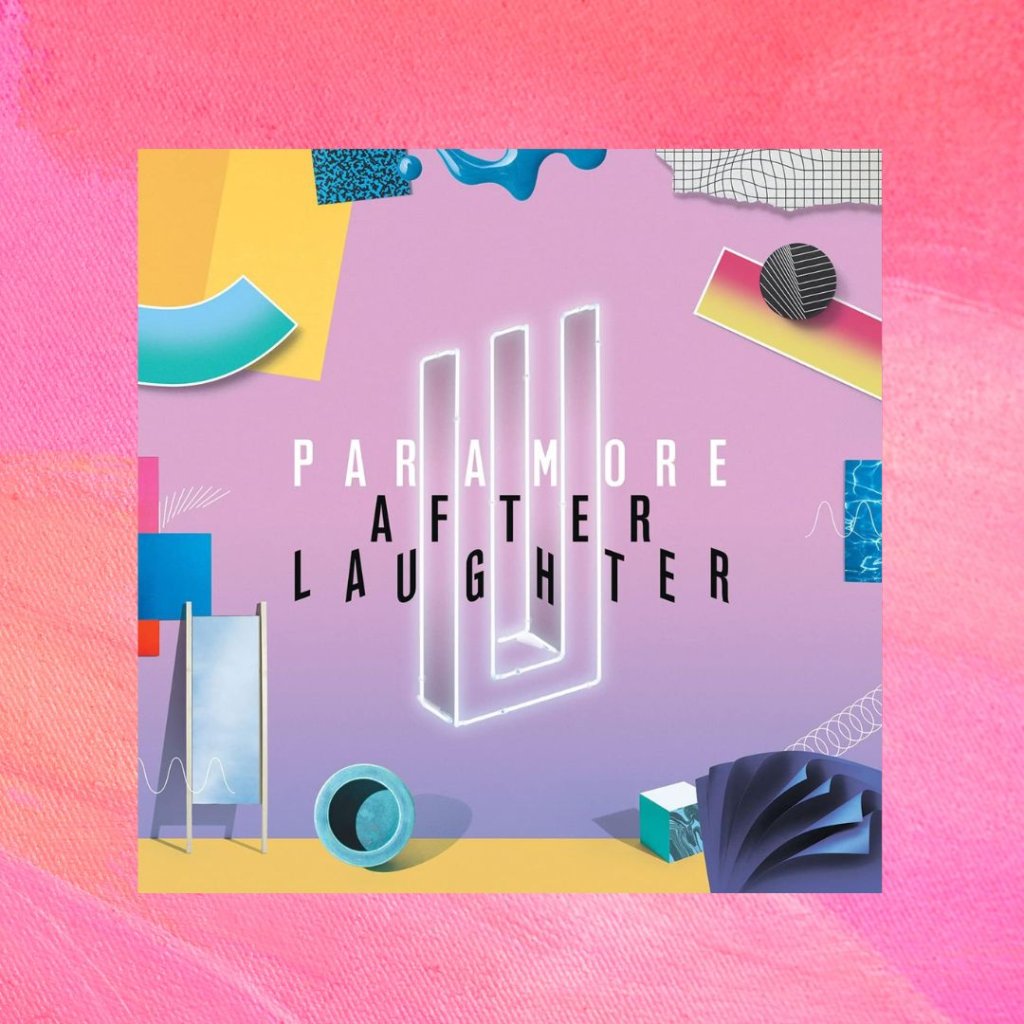 Capa do álbum After Laughter do Paramore. Fundo rosa.