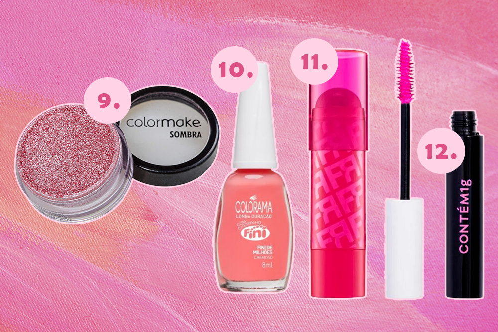 cor-de-rosa-barbie-03 Produtos de beleza cor-de-rosa para criar visual Barbie. Montagem em fundo rosa