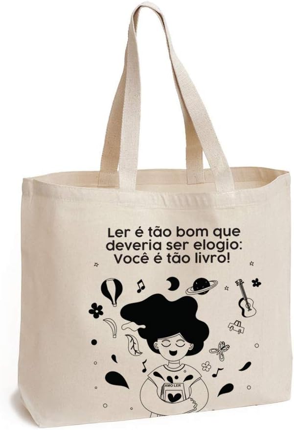 Ecobag - Ler é tão bom (menina) Ecobag - Ler é tão bom (menina)
