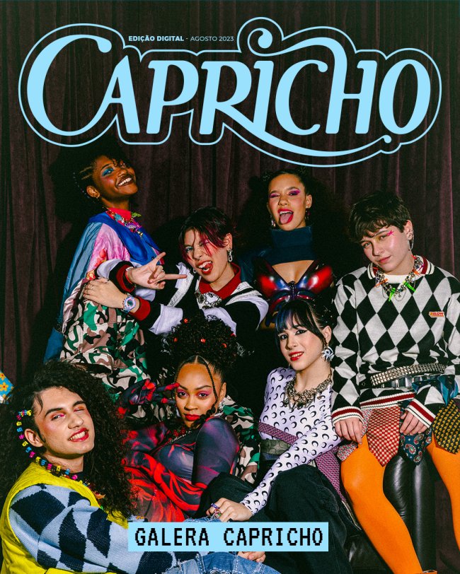 capas-galera-ch-ago23-4 Da esquerda para a direita: Bia, Nicky, Thaís, Julian; Bernardo, Liza e Valentine.