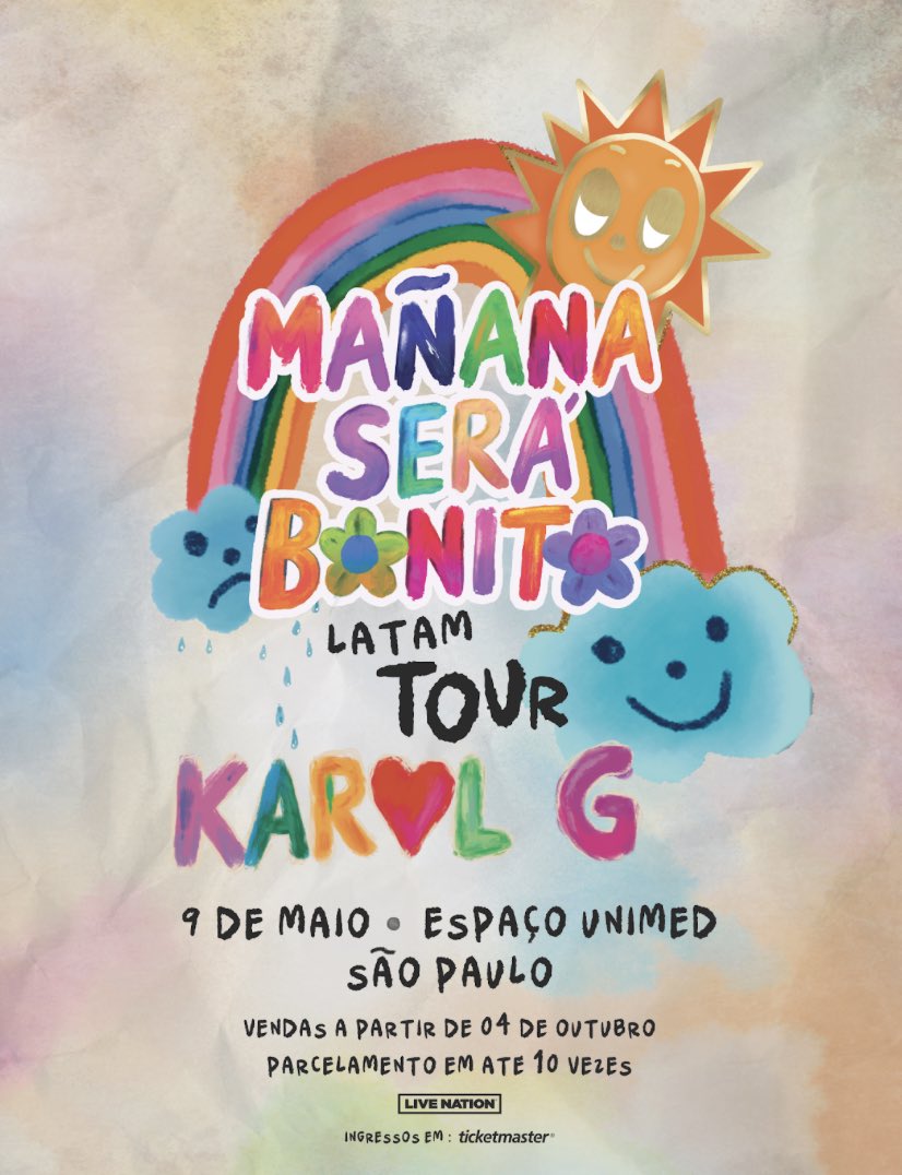 Mañana Será Bonito Tour Poster da Mañana Será Bonito Tour