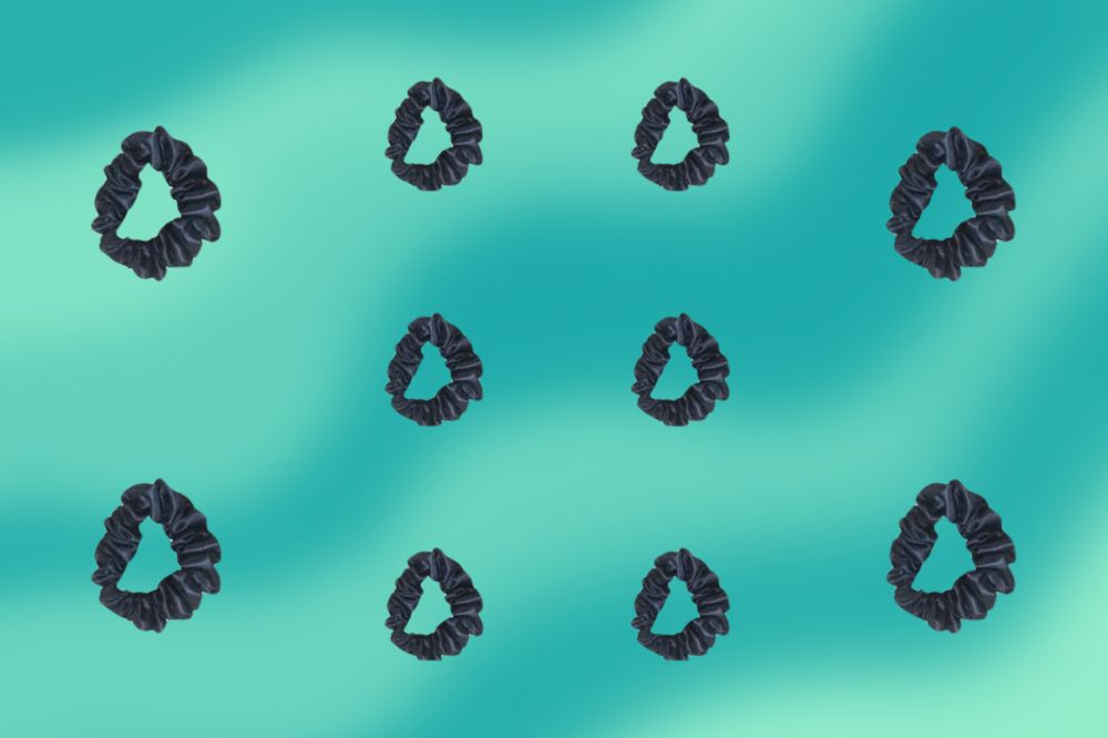 10 Scrunchies de Cetim Antifrizz 10 Scrunchies de Cetim Antifrizz