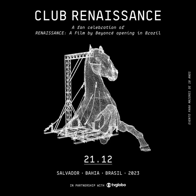 Festa Club Renaissance Anúncio da Festa Club Renaissance