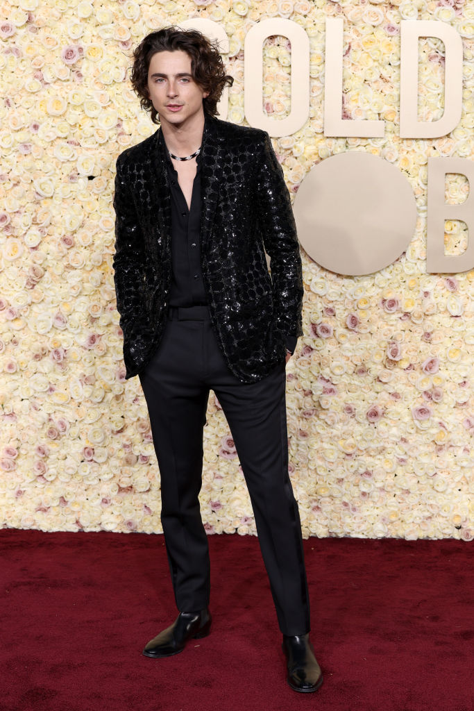 81st Annual Golden Globe Awards – Arrivals Timothée Chalamet no Globo de Ouro 2024