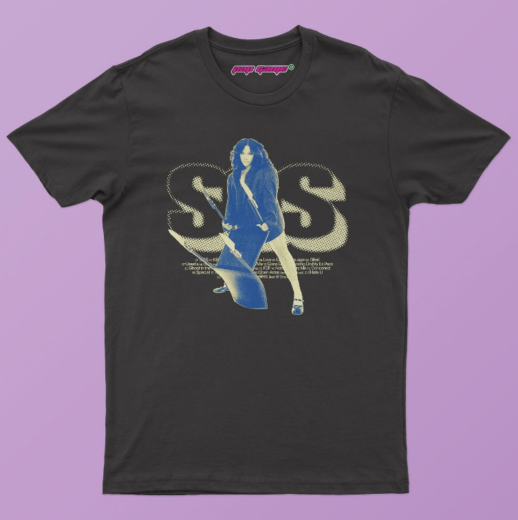Camiseta SOS SZA, da Pop Game