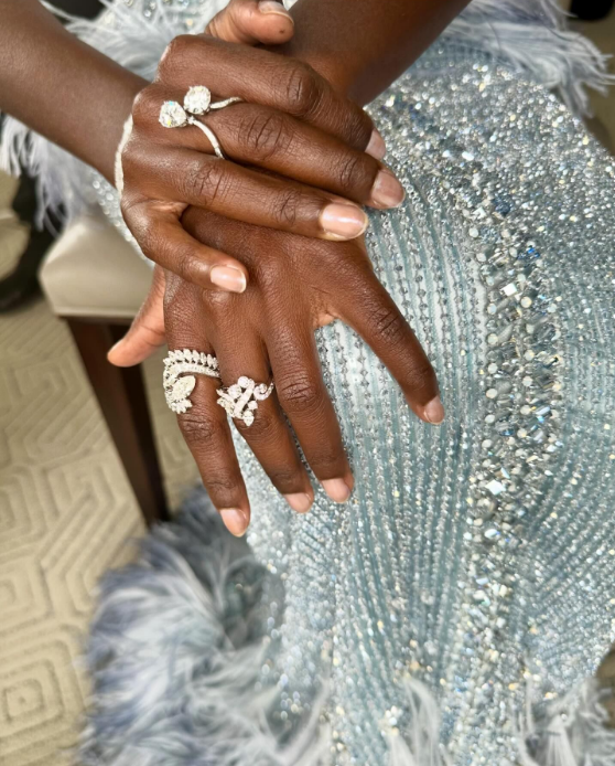 Unhas da Lupita Nyong'o no Oscar 2024