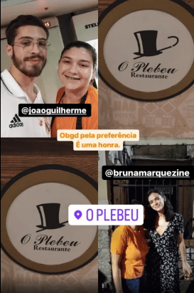 Stories de funcionária do bar 