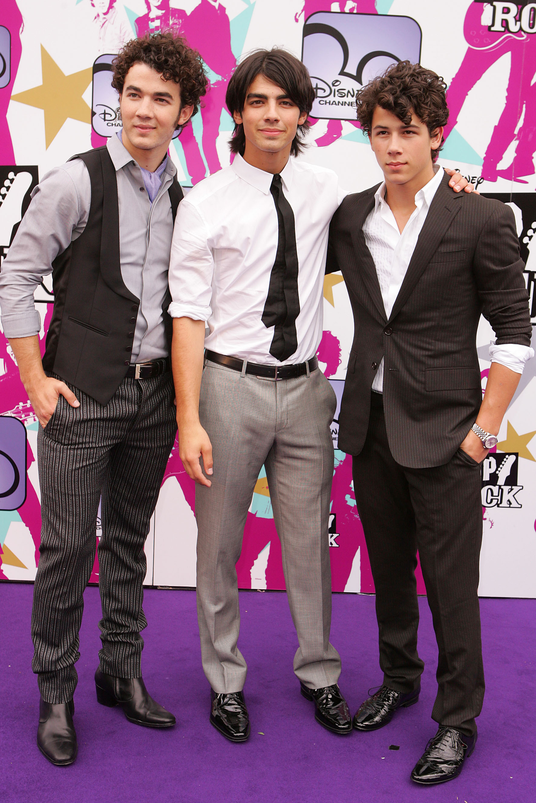 “Camp Rock” London Premiere Jonas Brothers na première de Camp Rock em Londres, em 2008