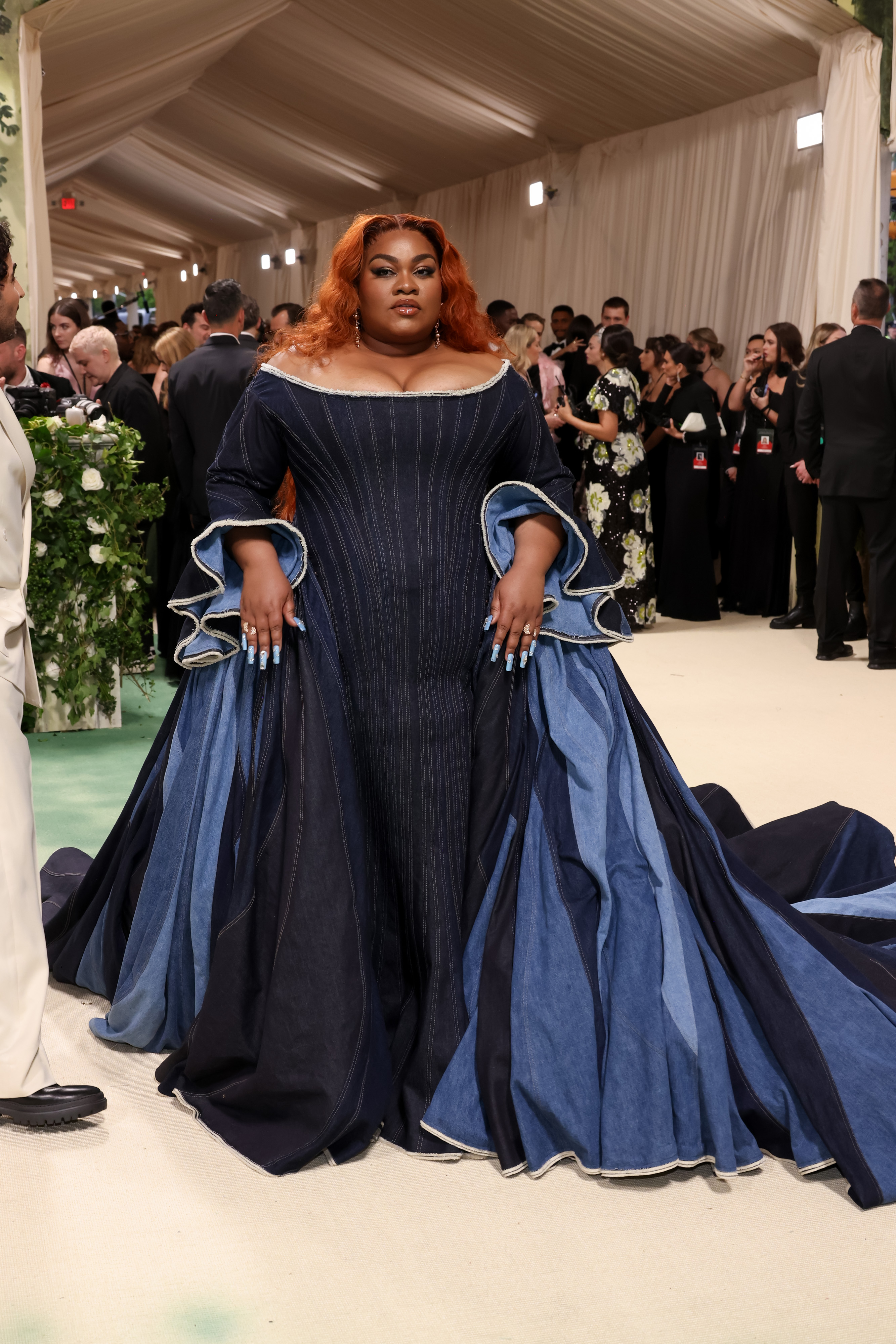 Da'Vine Joy Randolph no tapete do Met Gala 2024