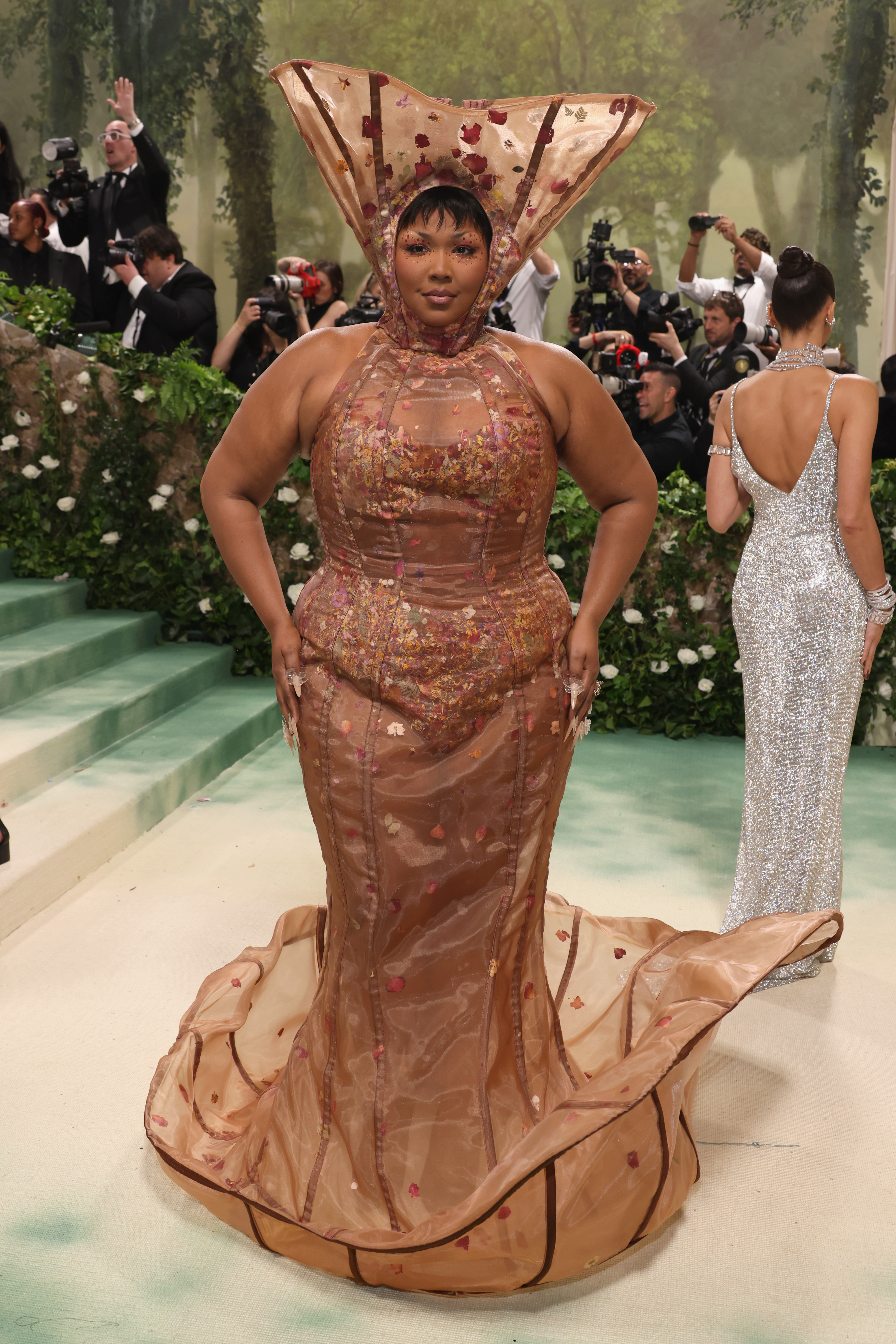 Lizzo no tapete do Met Gala 2024