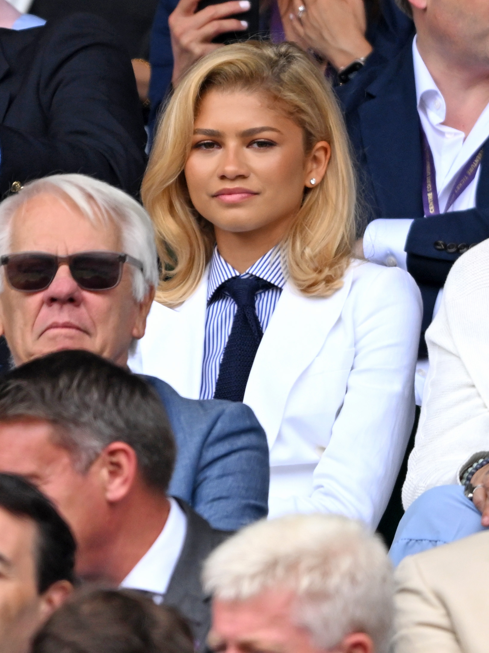 Zendaya no Wimbledon Zendaya na final masculina do torneio de Wimbledon