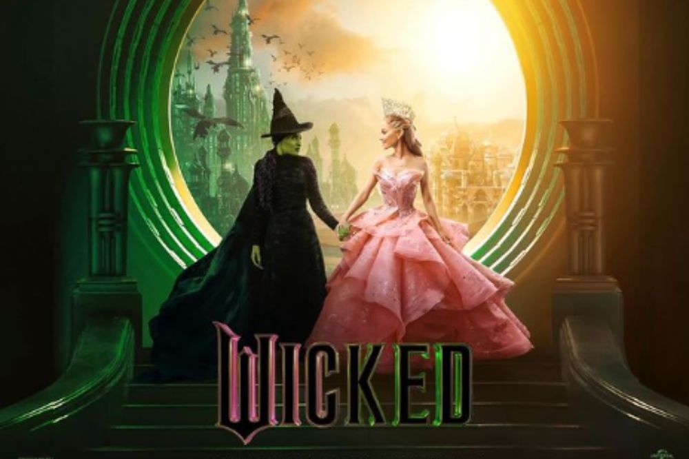 Ariana Grande e Cynthia Erivo no pôster de Wicked