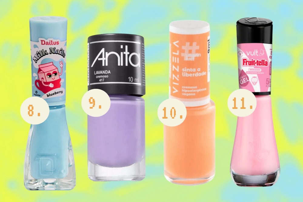 Cores de esmalte que são tendência da primavera-verão 2024