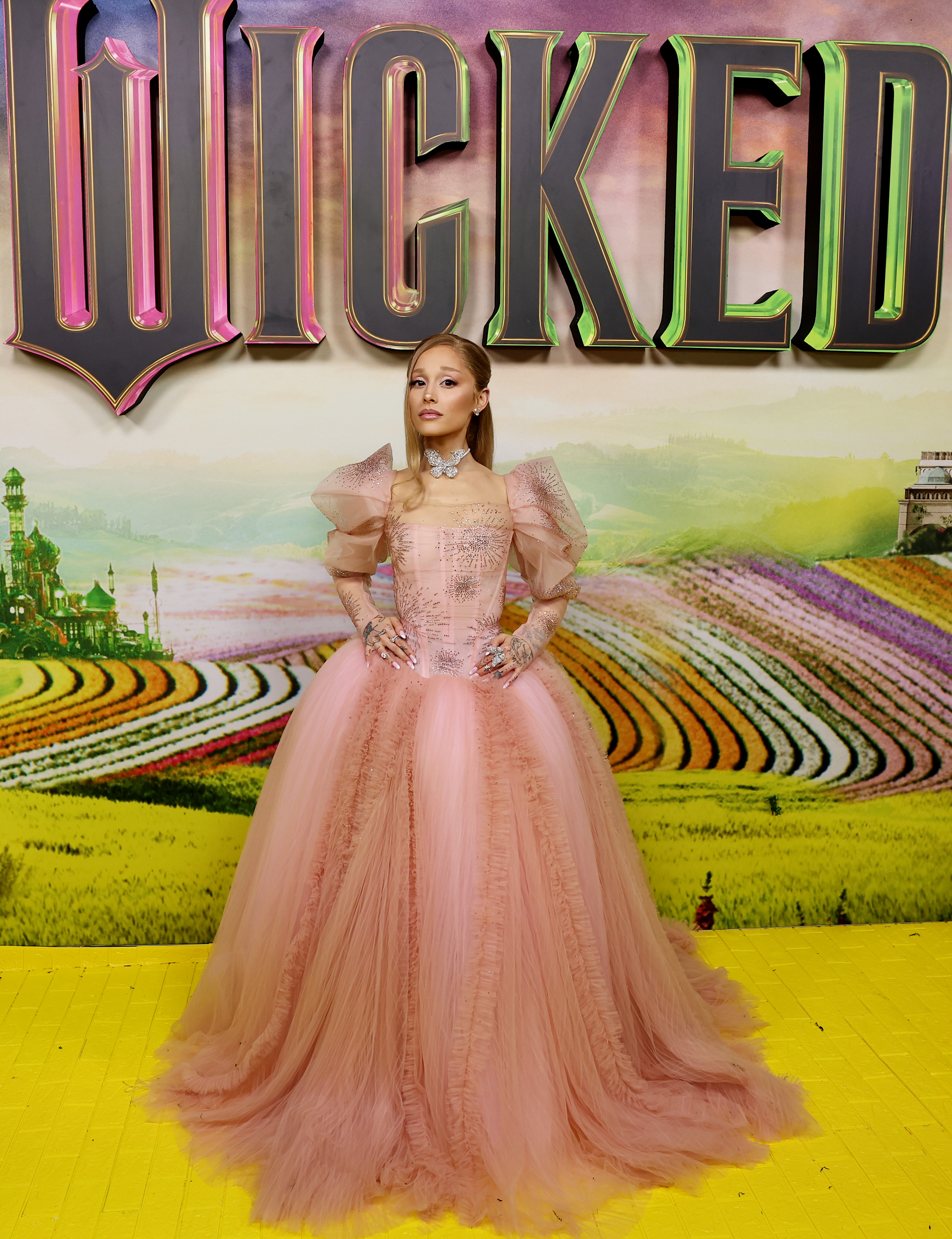 Ariana Grande em première de 'Wicked: Parte 1' em Sydney, na Austrália