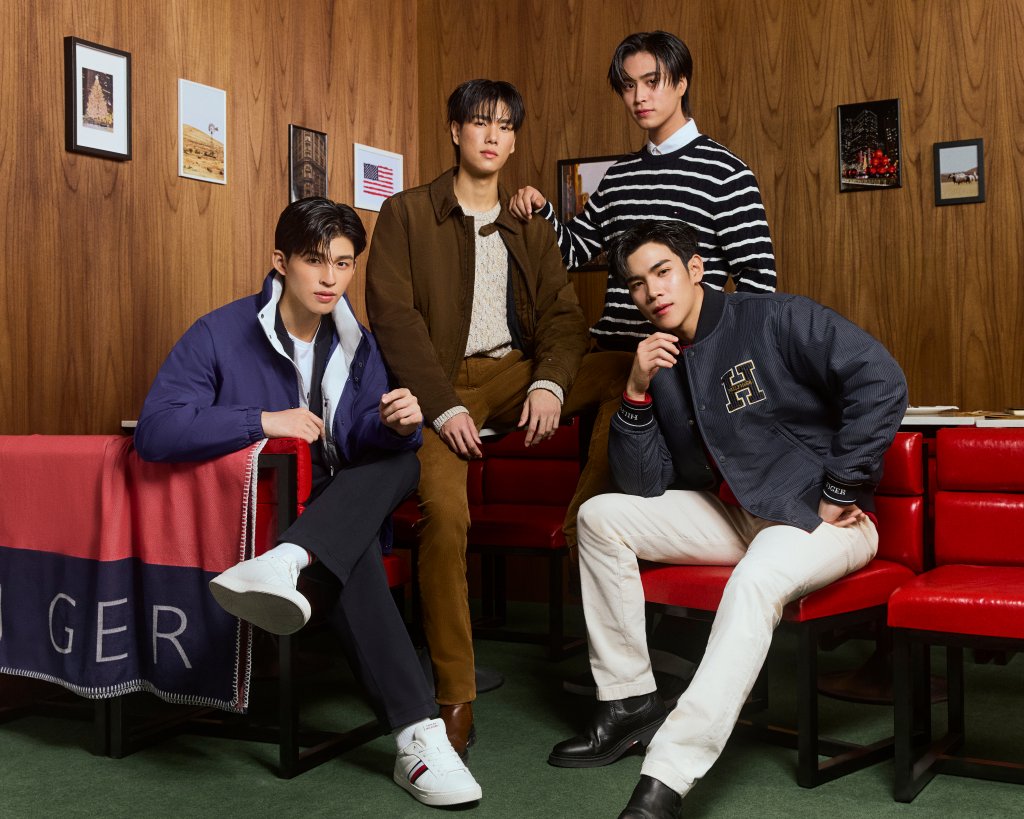 Pond, Phuwin, Gemini e Fourth são os novos embaixadores da Tommy Hilfiger