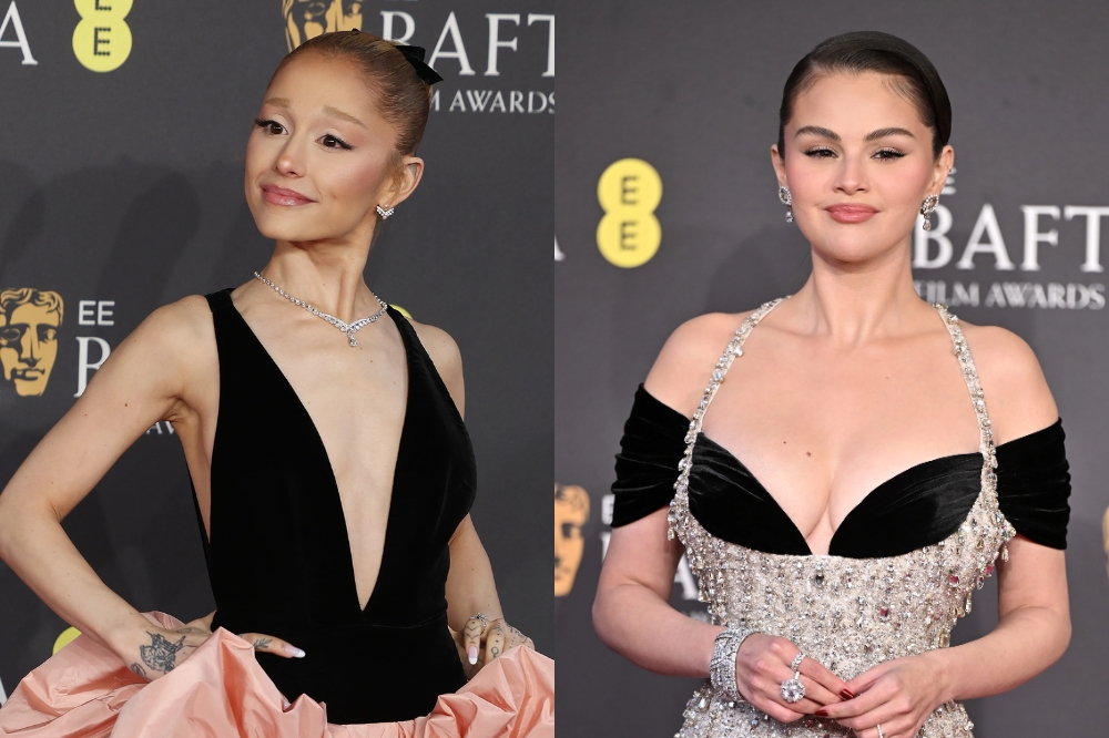Ariana Grande e Selena Gomez no BAFTA 2025