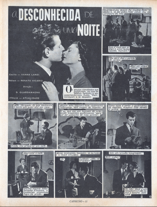 fotonovela da capricho de 1958 "Julieta" é capa da CAPRICHO de fevereiro de 1958, ano em que se passa Garota do Momento.