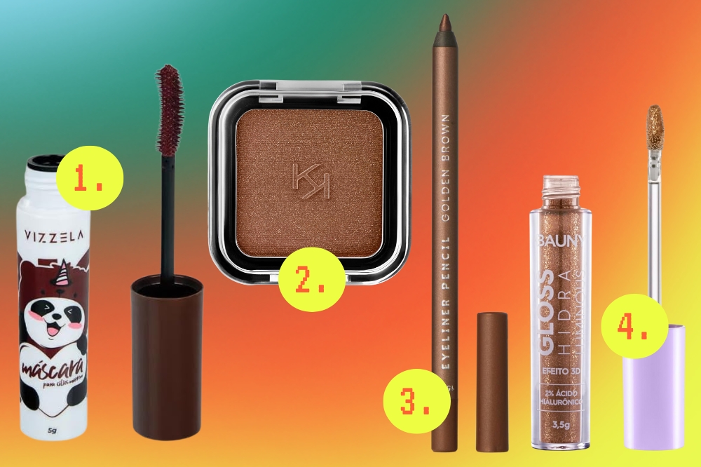 produtos-maquiagem-marrom-outono-01 Produtos para fazer uma maquiagem marrom no outono-inverno 2025