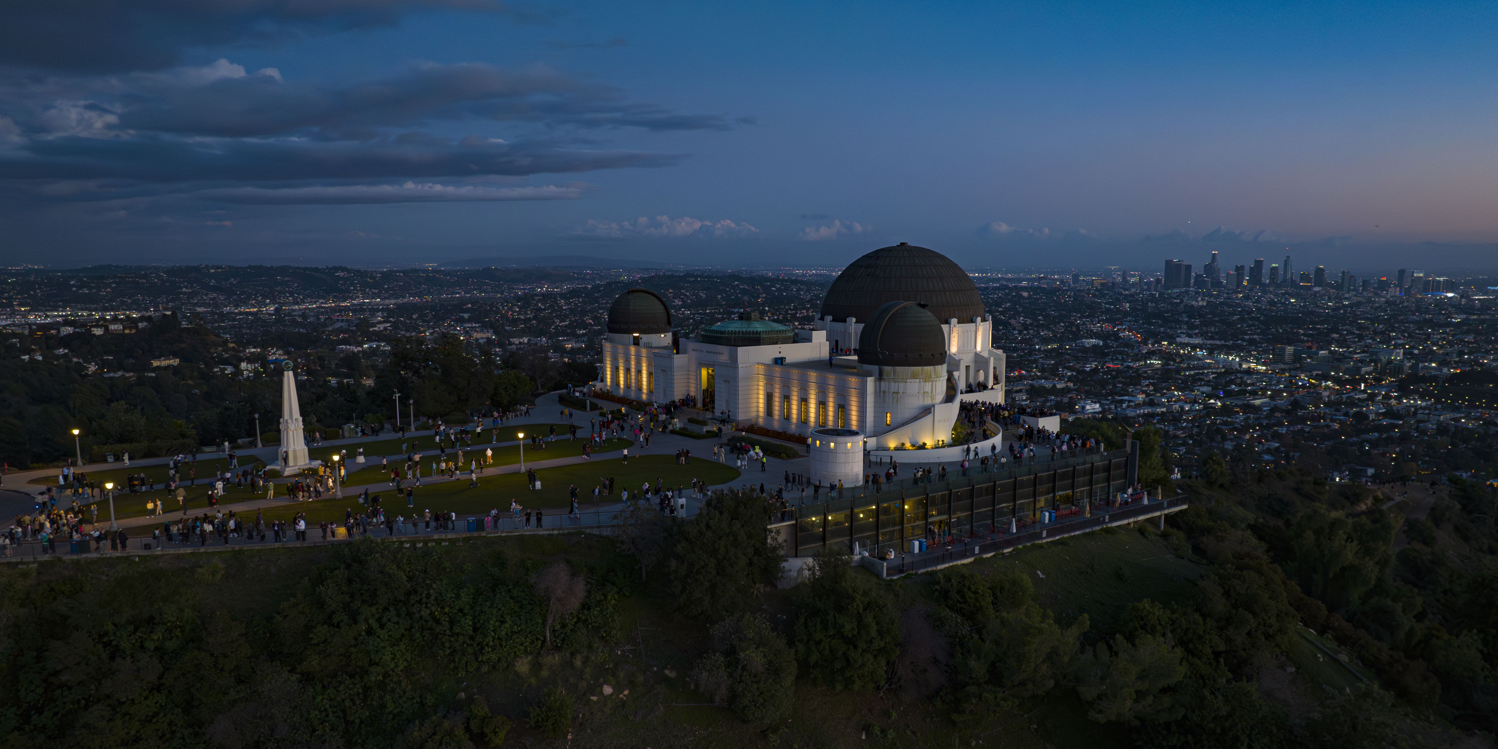 Griffith Observatory, Griffith Park in Hollywood Hills, Los Angeles, California.