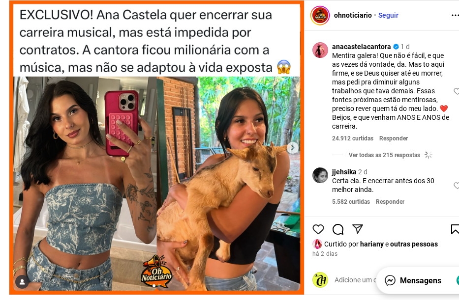 Ana Castela mostra que desacelerar é um ato de autocuidado Ana Castela mostra que desacelerar é um ato de autocuidado
