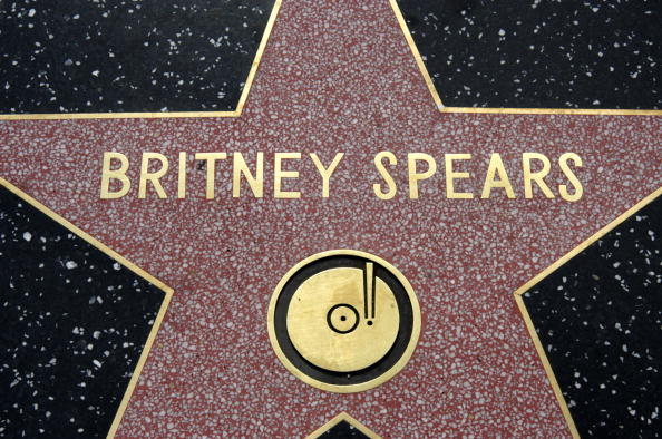 A estrela de Britney Spears na Calçada da Fama em Hollywood
