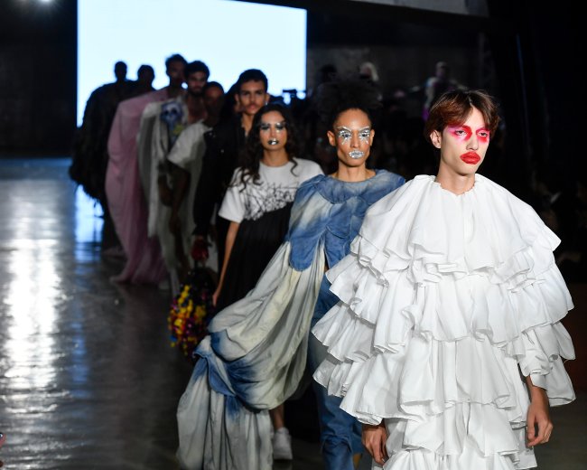Lucas Caslu, desfile na Casa de Criadores.