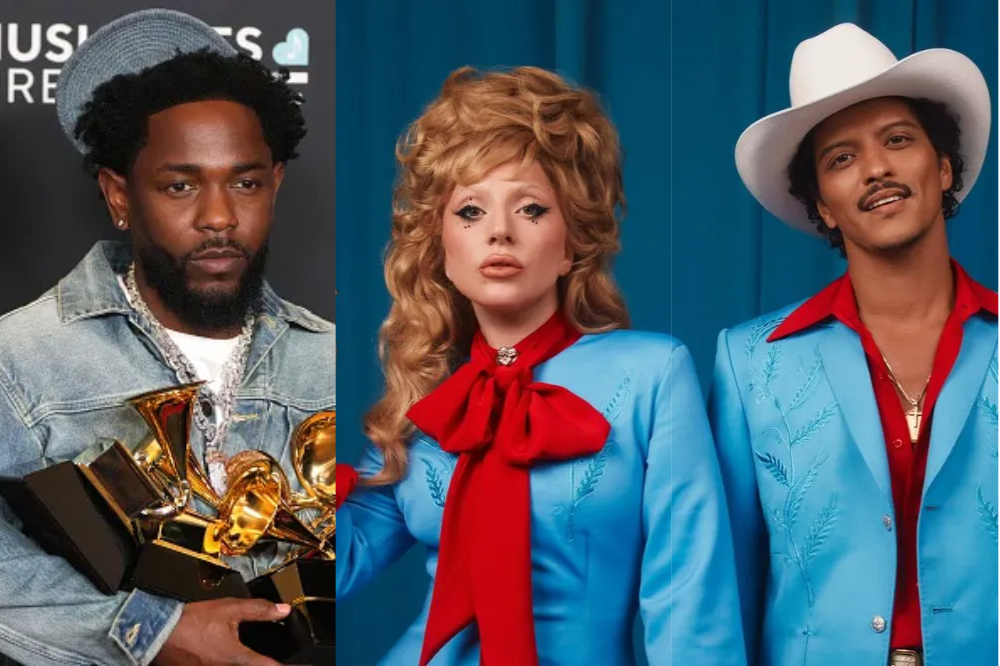 VMA Gaga, Bruno e Kendrick