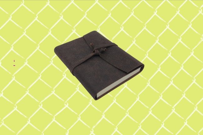 Diário de viagem marrom