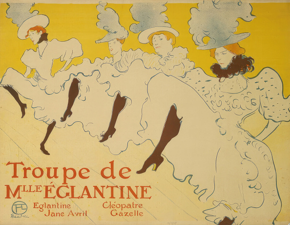 Troupe De Mlle Eglantine, Henri De Toulouse-Lautrec (Albi 1864 - 1901 Malromé Castle), 1896, Print.
