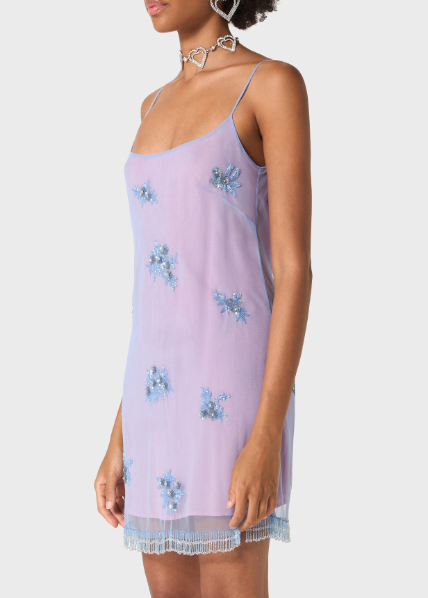 Vestido de tule da Blumarine usado por Lola Tung