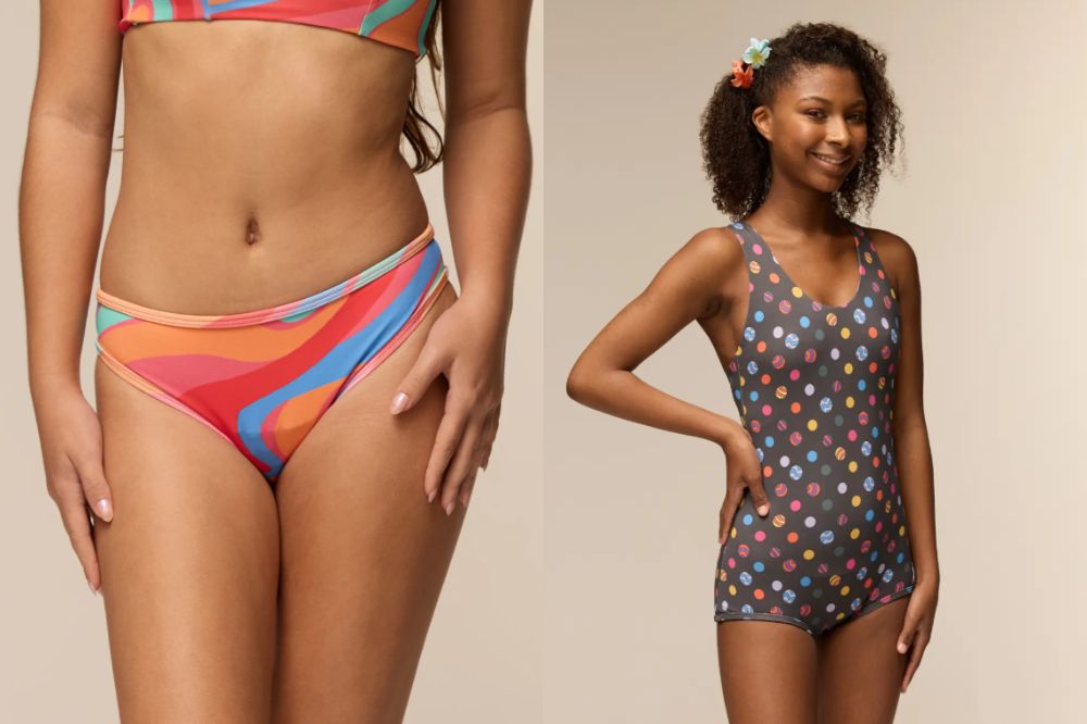 Calcinha e macaquinho absorventes da coleção CAPRICHO e Herself