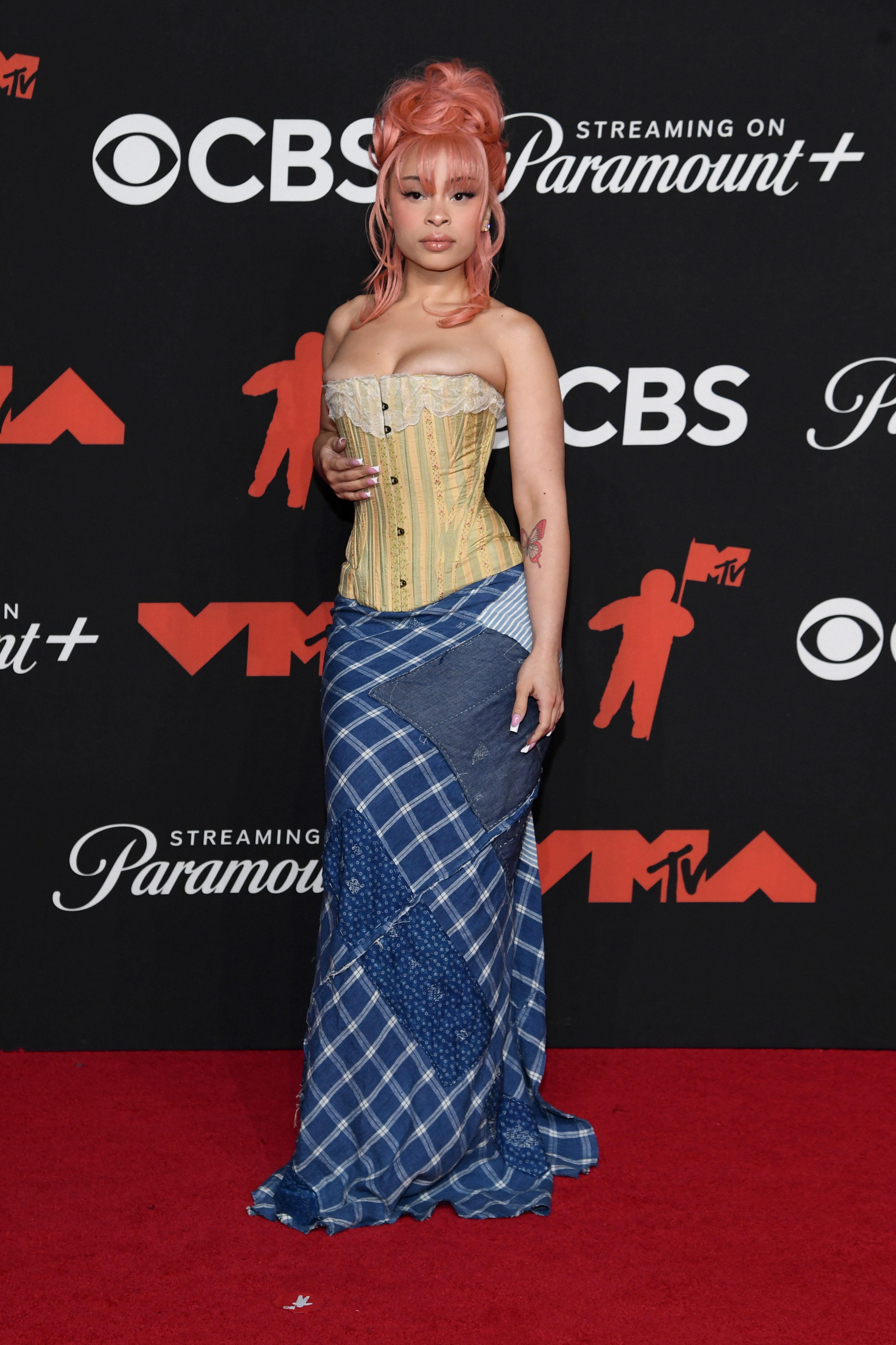 Ice Spice participa do 2025 MTV Video Music Awards na UBS Arena em 7 de setembro de 2025 em Elmont, Nova York.
