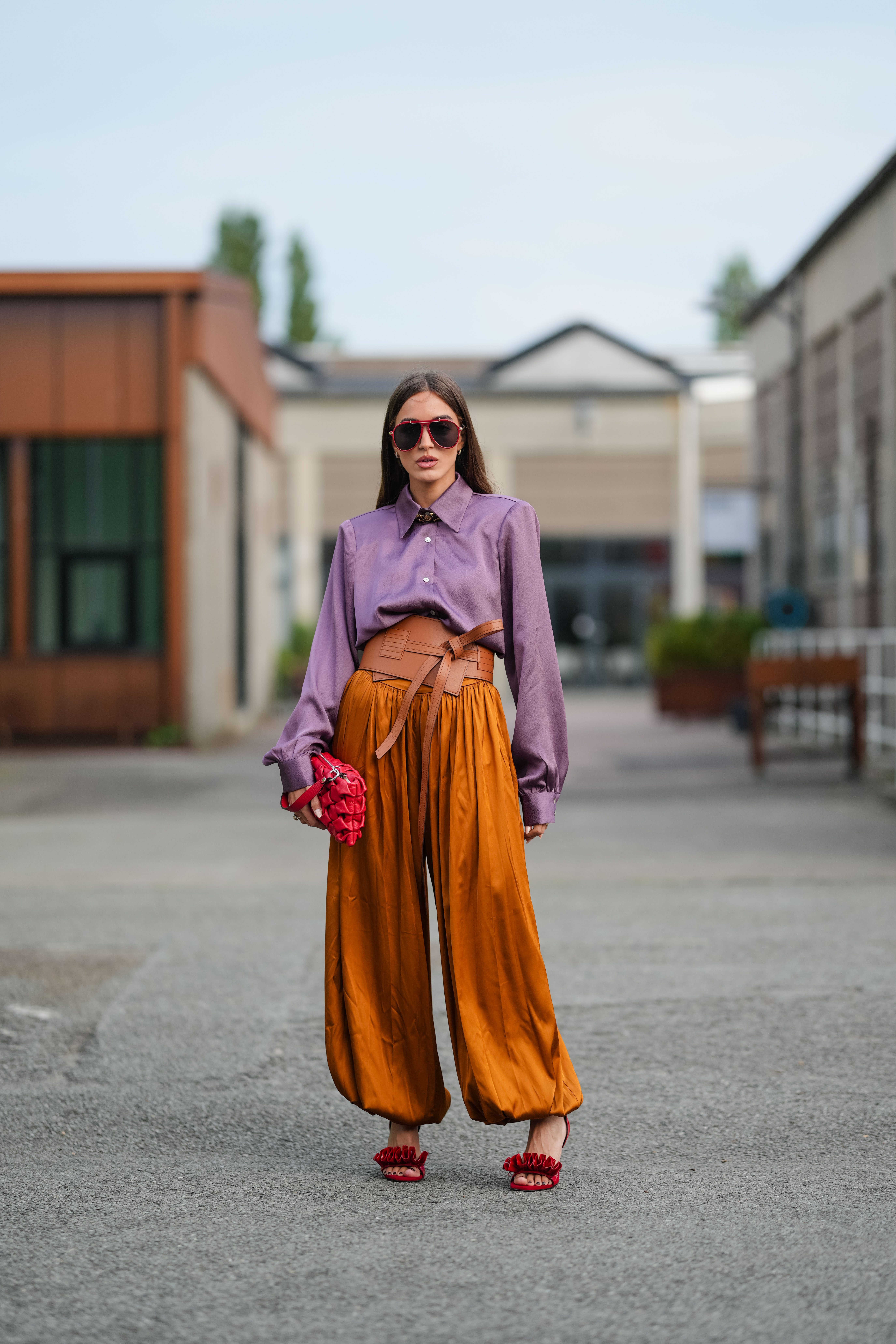 Look do street style da semana de moda de Copenhagen, em agosto de 2025