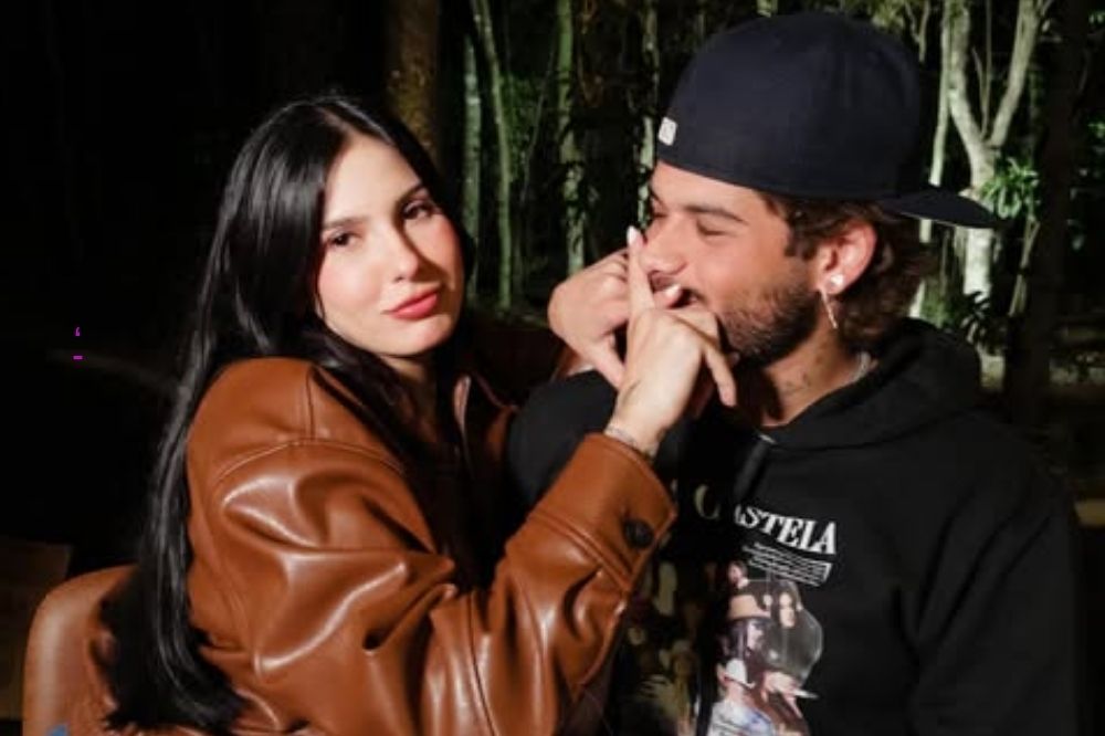 Ana Castela e Zé Felipe divulgam o feat. "Sua Boca Mente",