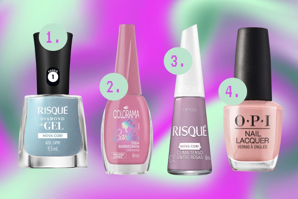 Tendências de cores de esmalte para a primavera 2025