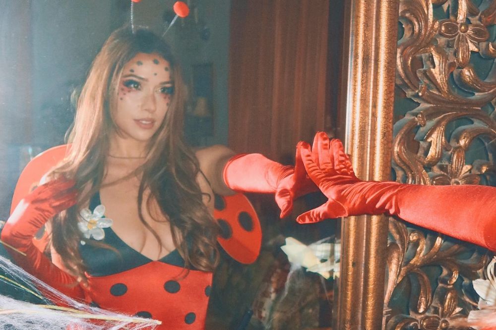 Fantasia de joaninha para Halloween