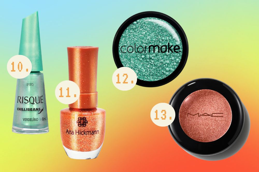 Produtos de beleza nas cores de The Life of a Showgirl, de Taylor Swift